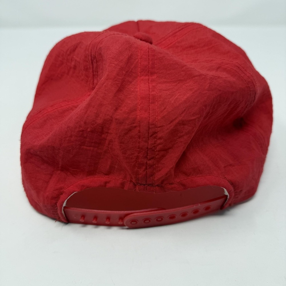 Vintage Barcelona 1992 Olympics Hat Cap Snap Back Mens One Size Red Rings 90s - Picture 3 of 6
